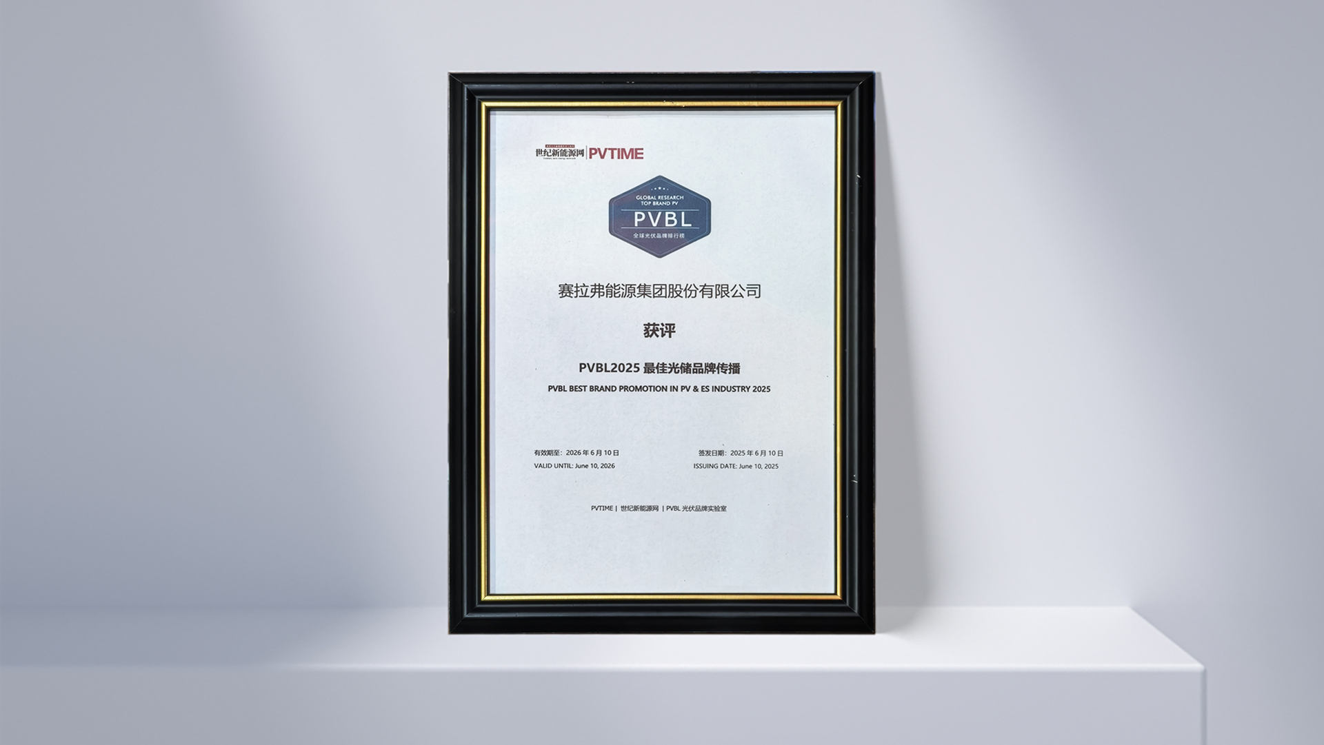Melhor Promoção de Marca no Setor de Energia Solar e Armazenamento 2025 pela PVBL